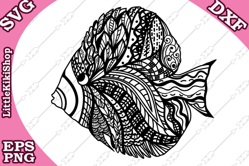 Free Svg Qr Code Generator Zentangle Fish Svg Mandala Fish Svg Fish Cut Files Design