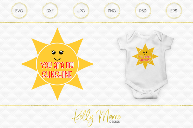 Download You Are My Sunshine SVG Cut File Design - Download SVG ...