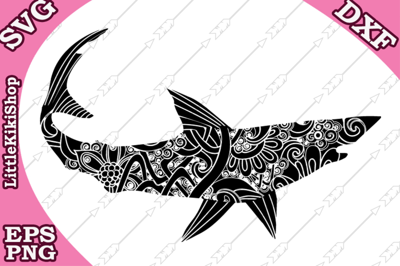 Download Free Free Zentangle Shark Svg Mandala Shark Svg Zentangle Animal Svg Crafter File PSD Mockup Template