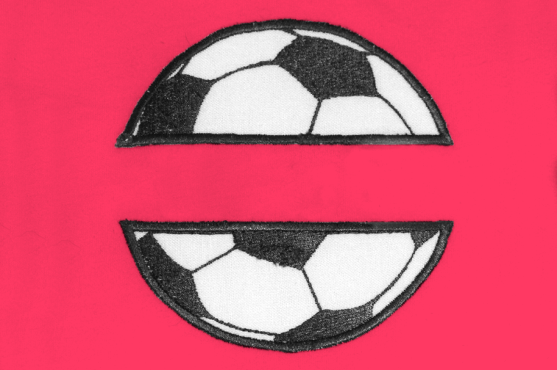 Download Free Soccer Ball Split | Applique Embroidery Crafter File