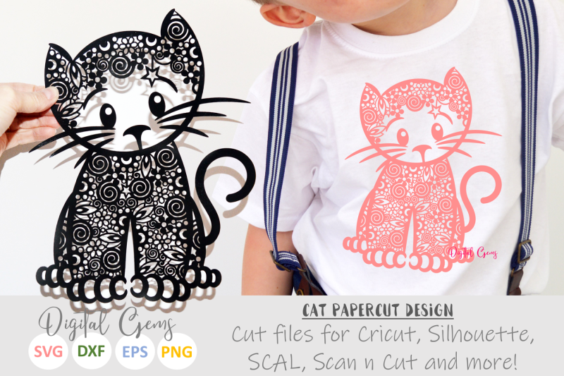 Download Free Cat Zentangle Svg  Dxf  Eps  Png Files Crafter File