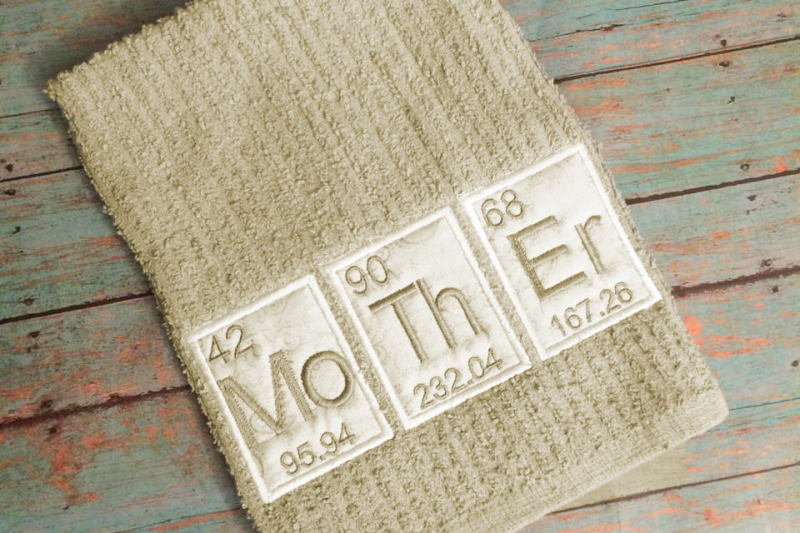 Download Free Periodic Table Mother | Applique Embroidery Crafter File