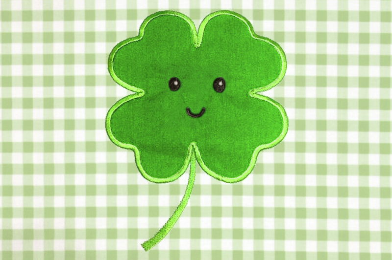 Download Free Happy Clover | Applique Embroidery Crafter File