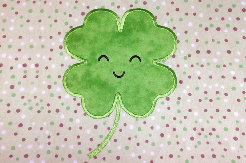 Download Free Smiling Clover | Applique Embroidery Crafter File