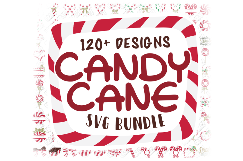 Free Candy Cane Svg Monogram Christmas In Svg Dxf Png Eps Jpeg Crafter File