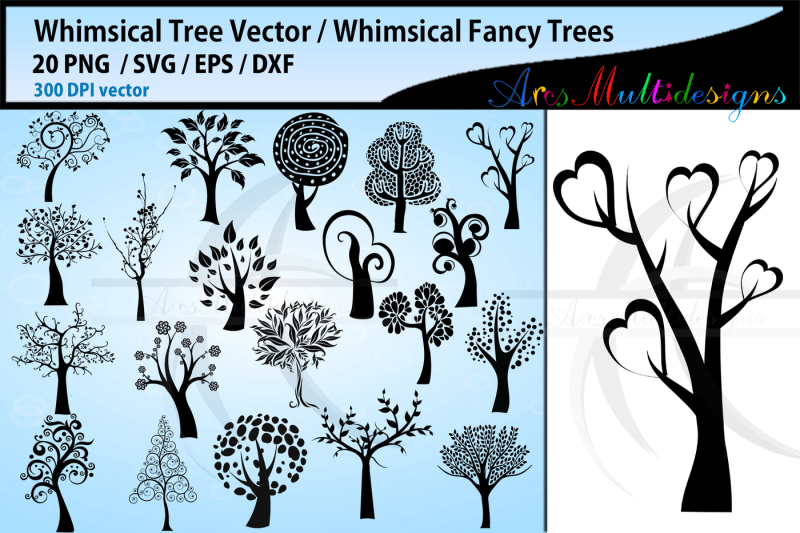 Free Whimsical Tree Svg Whimsical Tree Silhouettes Svg Whimsical Tree Crafter File