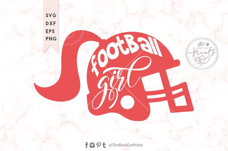 Download Free Football Girl Svg Dxf Eps Png Crafter File