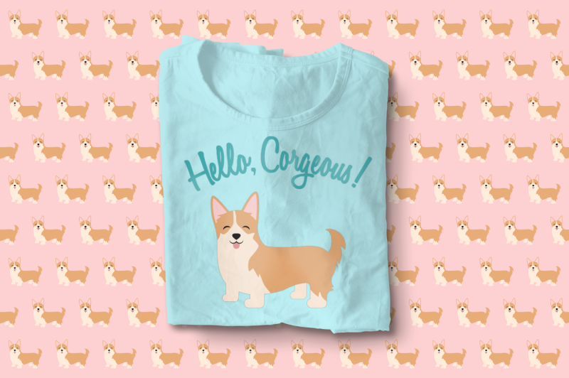 Download Free Corgi Hello Corgeous | SVG | PNG | DXF Crafter File ...