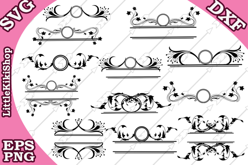 Download Free Flourish Monogram Svg Flourish Frame Svg Swirl Border Svg Crafter File Download Free Svg Cut Files Cricut Silhouette Design SVG, PNG, EPS, DXF File