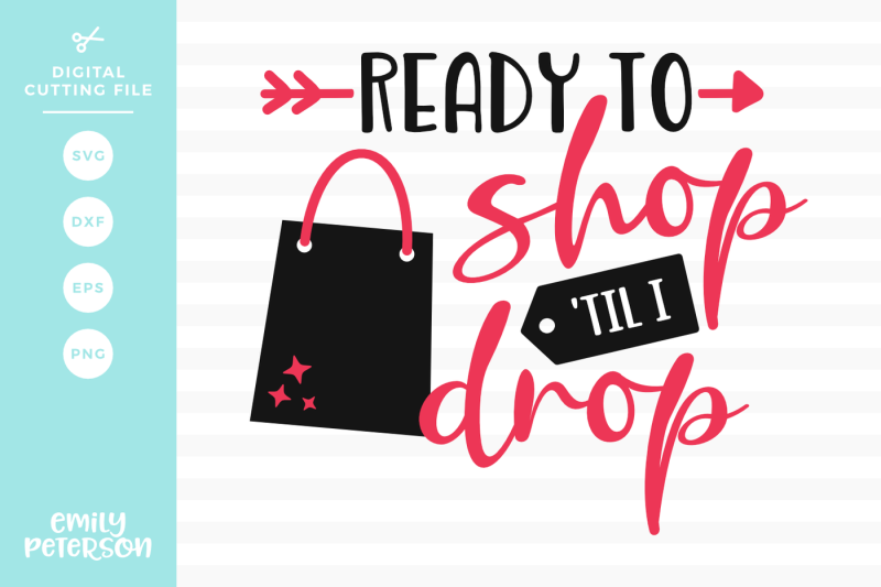 Download Ready To Shop Til I Drop Svg Dxf Design Icons Svg File Update