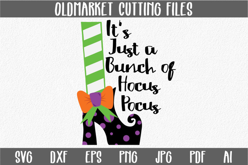 Download Free It's Just a Bunch of Hocus Pocus SVG Cut File - Halloween SVG EPS DXF Crafter File - Free ...