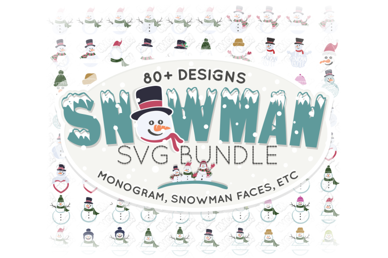 Download Snowman Svg Monogram Christmas In Svg Dxf Png Eps Jpeg Design Free Svg Files Baby