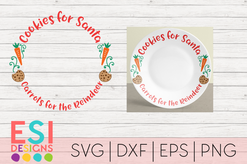 Free Christmas Svg Cookies For Santa Carrots For The Reindeer Crafter File Free Logo Png Images With Transparent Backgrounds