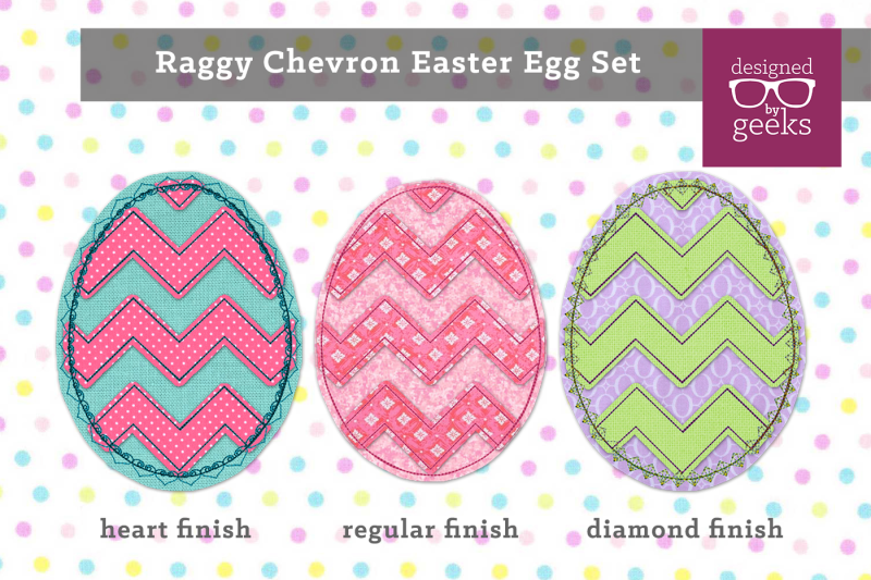 Download Free Chevron Easter Egg Set Raggy Applique Embroidery Crafter File Free Svg Cut Files The Best Designs