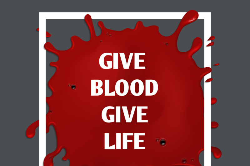 Donate Blood Vector Motivation Medical Poster By Microvector Thehungryjpeg Com