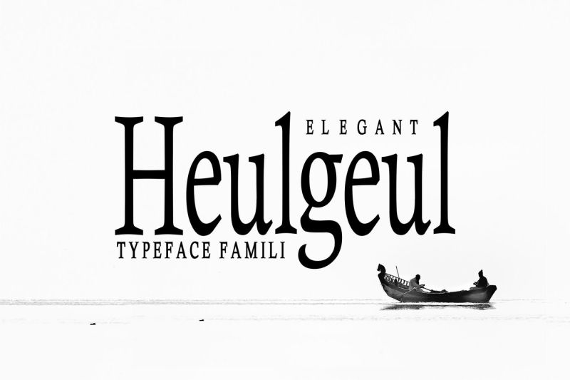 Helgeul Typeface Family By Banyumili Studio Thehungryjpeg Com