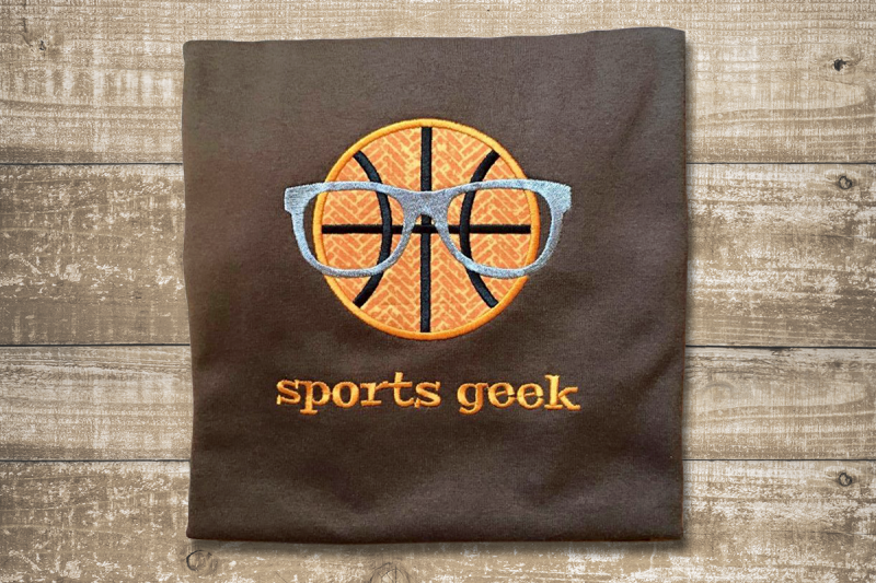 Download Free Basketball Sports Geek | Applique Embroidery Crafter File