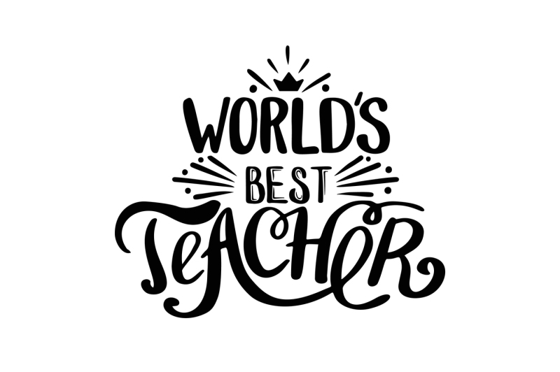 Download World best teacher Scalable Vector Graphics Design - All Free SVG File Design Resource