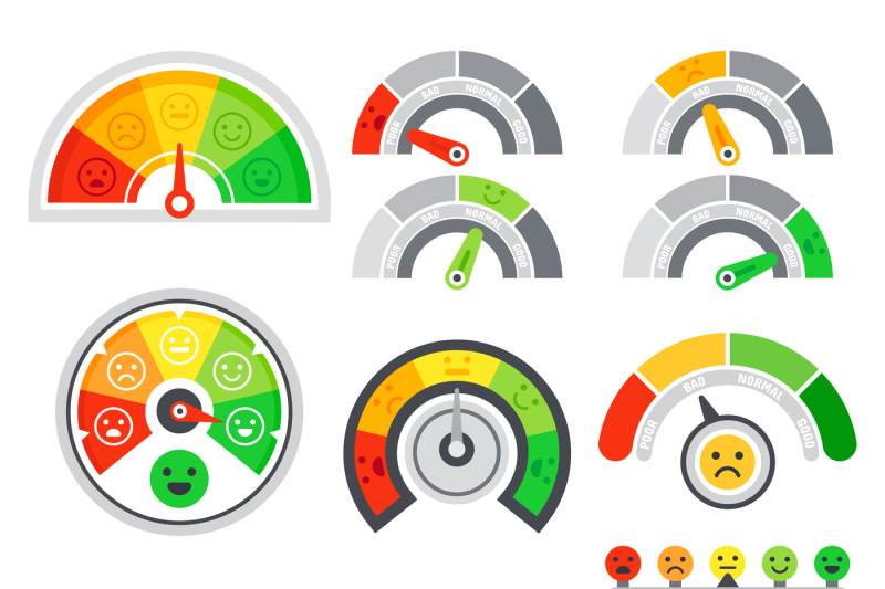 Satisfaction Rating Meter Quality Speedometer Goods Grade Indicator By Tartila Thehungryjpeg Com