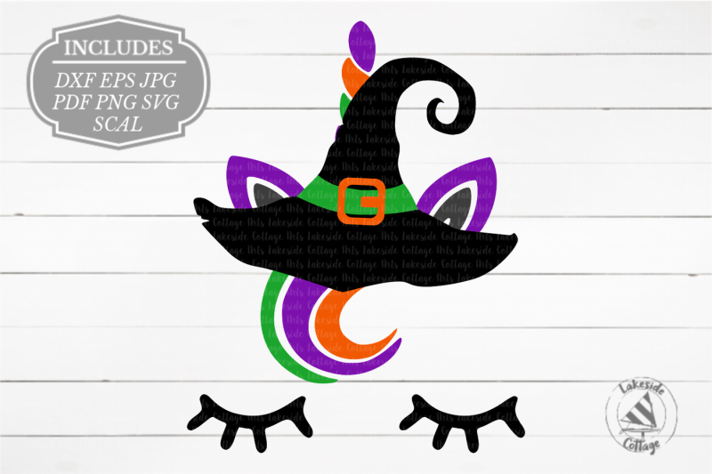 Download Free Unicorn in Witch Hat Halloween SVG Crafter File ...