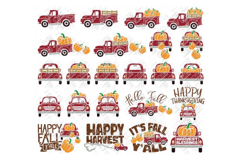 Download Free Vintage Pumpkin Truck Fall In Svg Dxf Png Eps Jpeg Crafter File Free Logo Png Images With Transparent Backgrounds PSD Mockup Templates