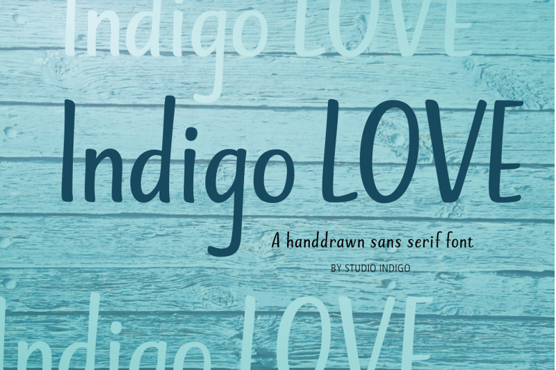 Indigo Love A Sans Serif Font By Studio Indigo Thehungryjpeg Com