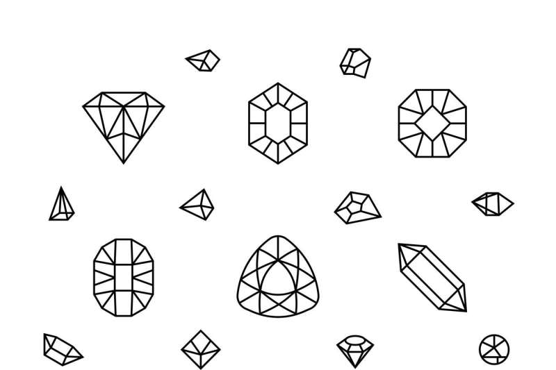 3d diamond drawing