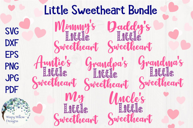 Download Free Little Sweetheart Bundle | Valentine's Day SVG Bundle ...