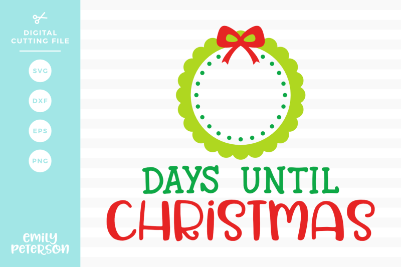 Free Christmas Countdown Svg Dxf Svg Free Jungle Svg