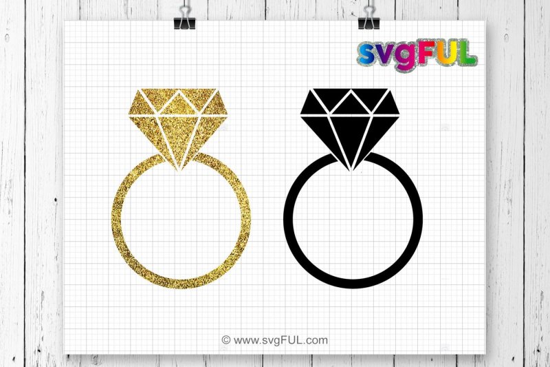 Free Svg Glitter Diamond Ring Svg Diamond Ring Svg Diamond Ring Icon Crafter File Creative Market Case Study