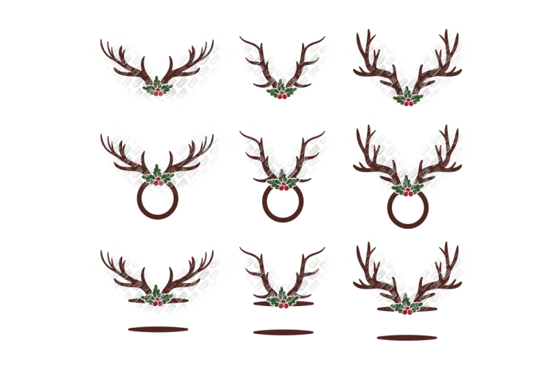Download Reindeer SVG Bundle Antlers Bundle in SVG, DXF, PNG, EPS ...