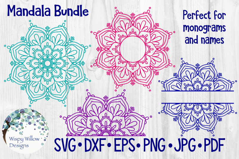 Mandala Svg Bundle By Wispy Willow Designs Thehungryjpeg Com