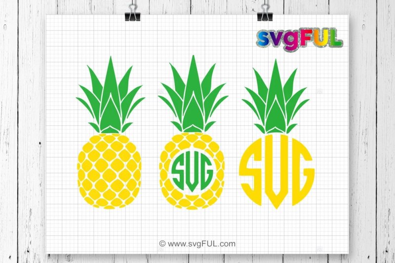 Download Pineapple Svg, Pineapple Monogram Svg, SVG Files, Cricut ...