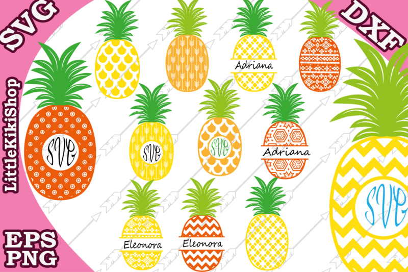 Download Free Pineapple Svg Pineapple Monogram Monogram Frames Crafter File SVG, PNG, EPS, DXF File