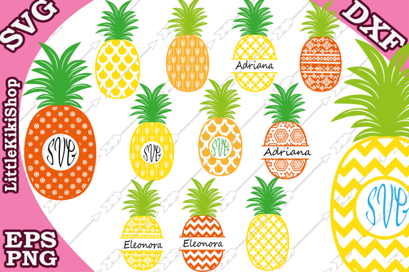 Download Free Pineapple Svg Pineapple Monogram Monogram Frames Crafter File All Download Free Svg Cut Files SVG, PNG, EPS, DXF File