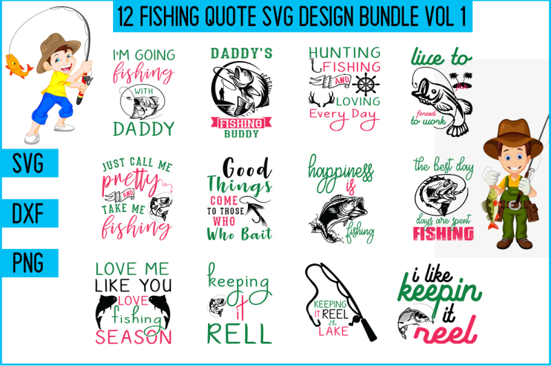 Free Fishing Quotes Svg Bundle Crafter File Download Free Svg Cut Files Best Design