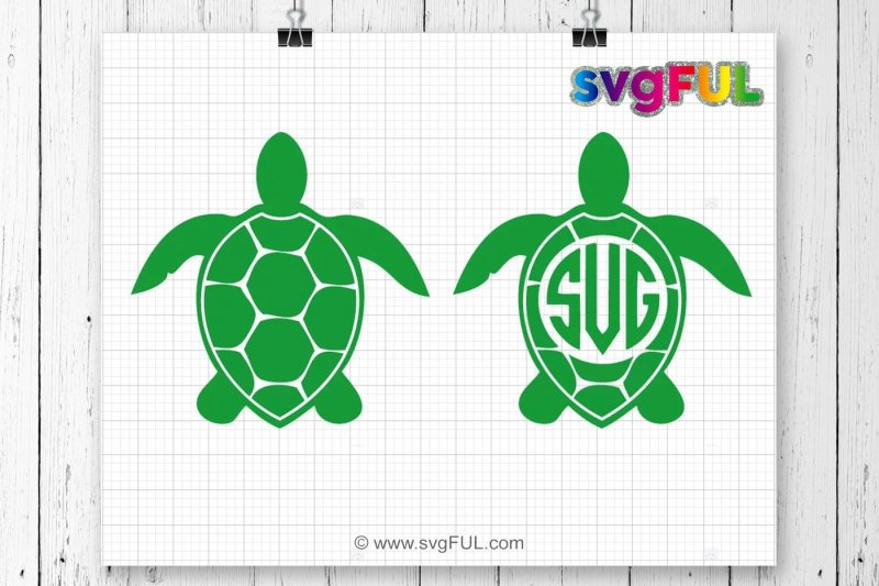 Sea Turtle Monogram Svg, Sea Turtle Svg, Sea Turtle ...