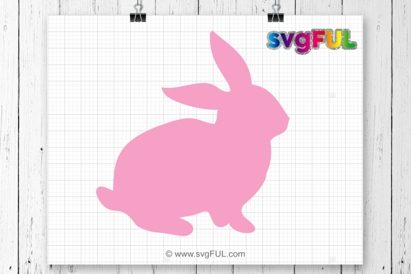 Download Free Svg Bunny Clipart Svg Dxf Silhouette Cut Files Easter Bunny Crafter File SVG Cut Files