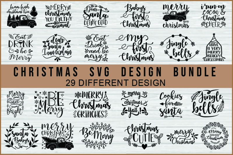 Free Christmas Svg Design Bundle Crafter File Download Free Svg Cut Files Cricut Silhouette Design