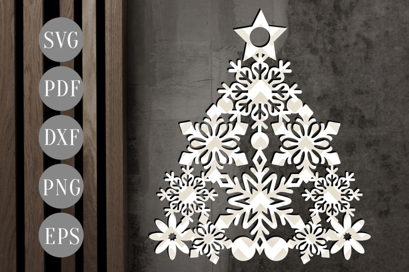 Download Free Christmas Tree Papercut Cutting File, Winter SVG ...