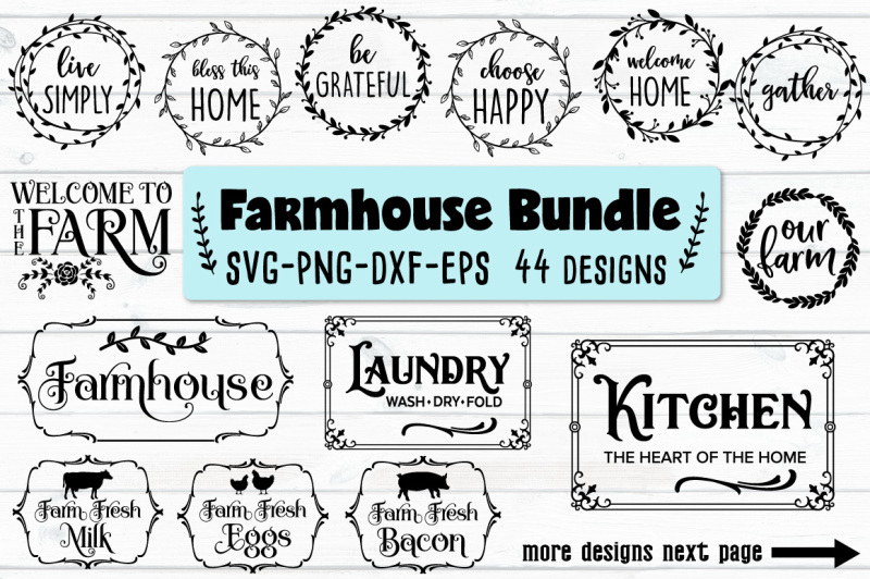 Download Farmhouse Bundle - SVG, PNG, EPS, DXF By Craft Pixel ...