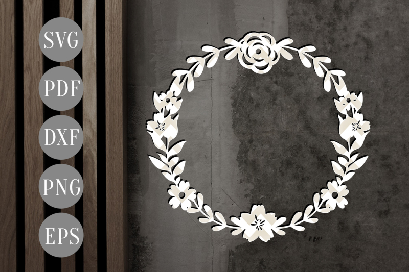 Free Free 137 Svg Flower Wreath Free SVG PNG EPS DXF File