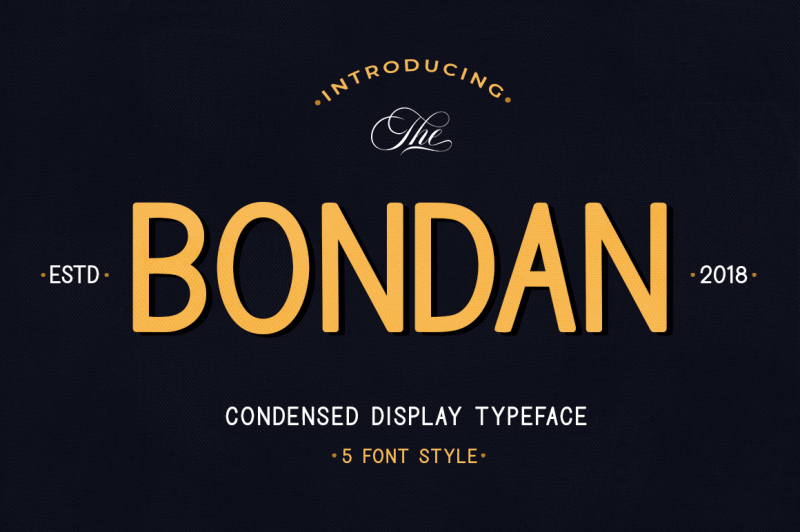 Bondan Typeface By Great Studio Thehungryjpeg Com