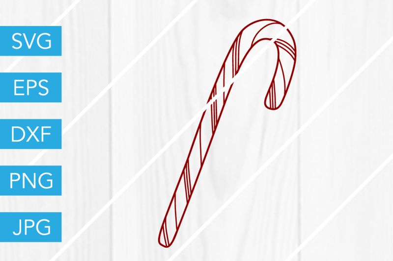 Candy Cane Christmas Svg Dxf Eps Jpg Cut File Cricut Silhouette Cameo By Savanasdesign Thehungryjpeg Com