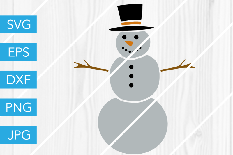 Snowman Christmas Winter Svg Dxf Eps Jpg Cut File Cricut Silhouette By Savanasdesign Thehungryjpeg Com