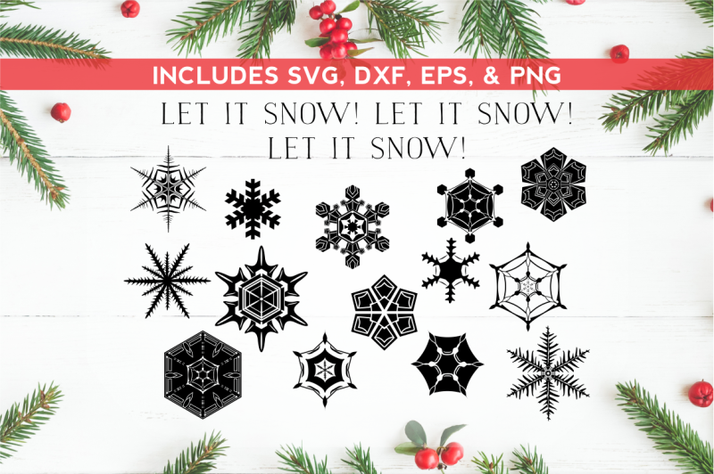 Download Free Snowflakes Svg Dxf Eps Png Crafter File