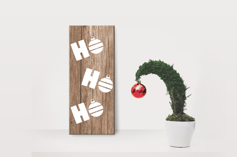 Download Free Hohoho Christmas Ornament Porch Sign | Svg | Png | Dxf Crafter File