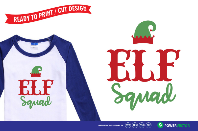 Download Elf Squad Svg - Christmas T shirt design for kids By ...