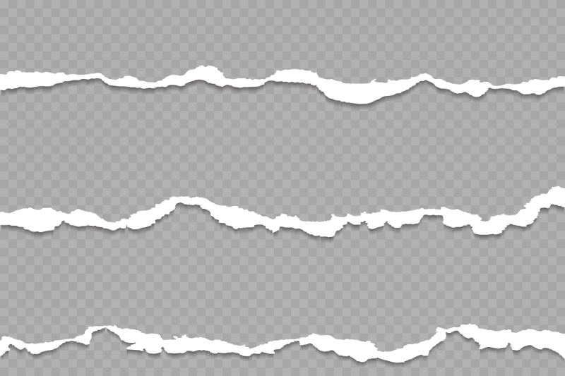 Ripped paper png transparent background