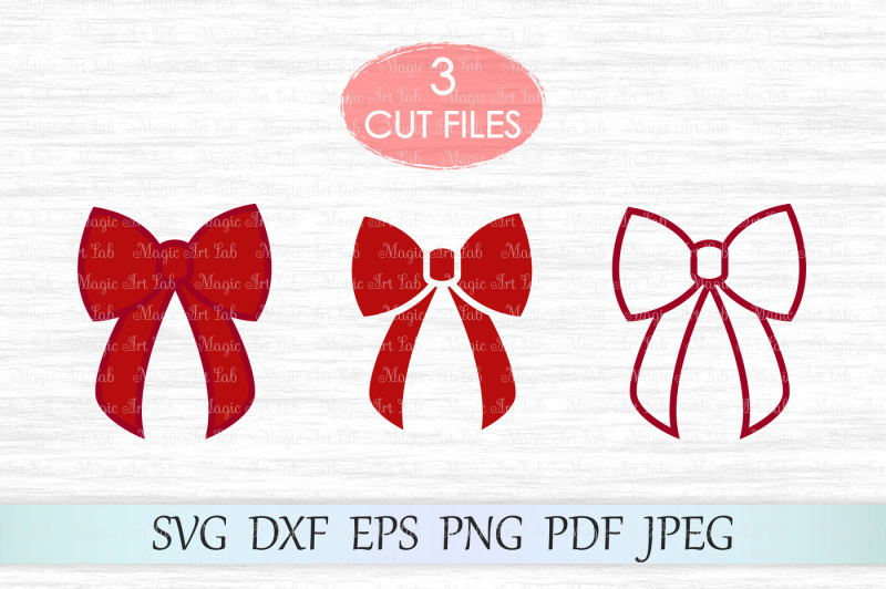 Bow svg, Christmas bow svg, Ribbon bow svg, Bows svg file, Red bow cut